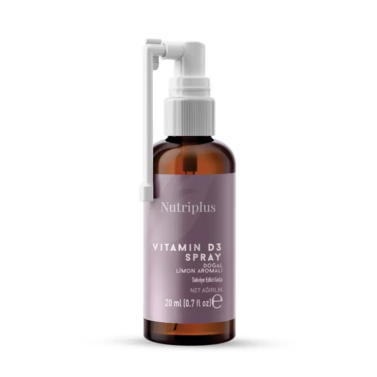 image of Nutriplus Vitamin D3 Sprey Limon Aromalı 20 ml
