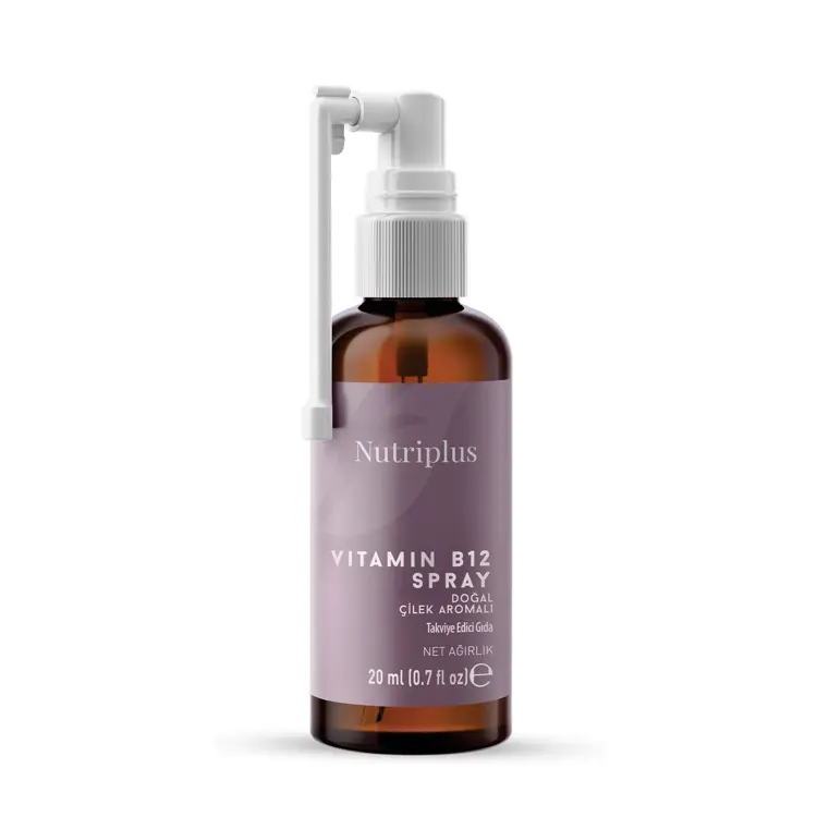 image of Nutriplus Vitamin B12 Sprey Çilek Aromalı 20 ml