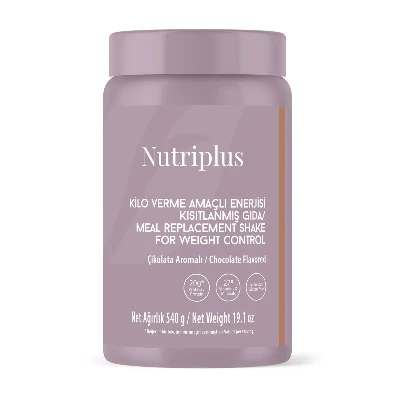 image of Nutriplus Kilo Verme Amaçlı Enerjisi Kısıtlanmış Gıda Çikolata Aromalı 540 gr