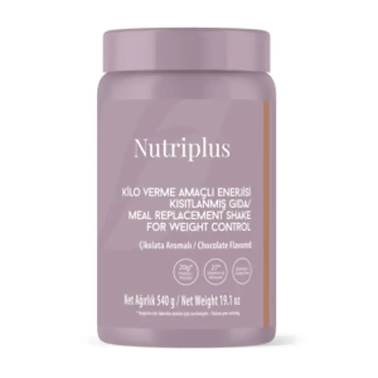 image of Nutriplus Kilo Verme Amaçlı Enerjisi Kısıtlanmış Gıda Çikolata Aromalı 540 gr