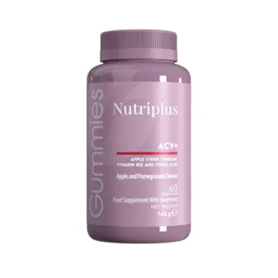 image of Nutriplus Elma Sirkesi Aromalı Gummy 60 Adet