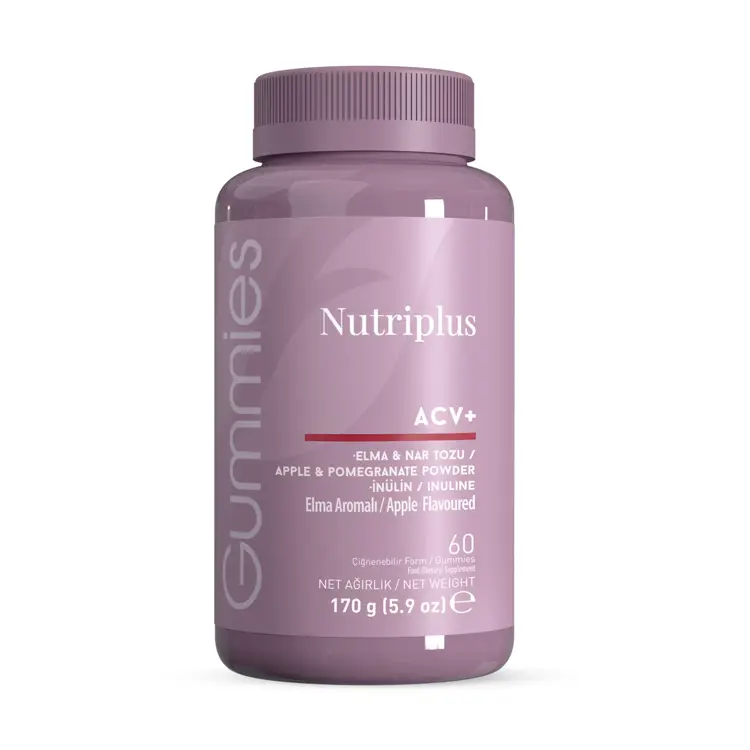 image of Nutriplus Elma Sirkesi Aromalı Gummy 60 Adet