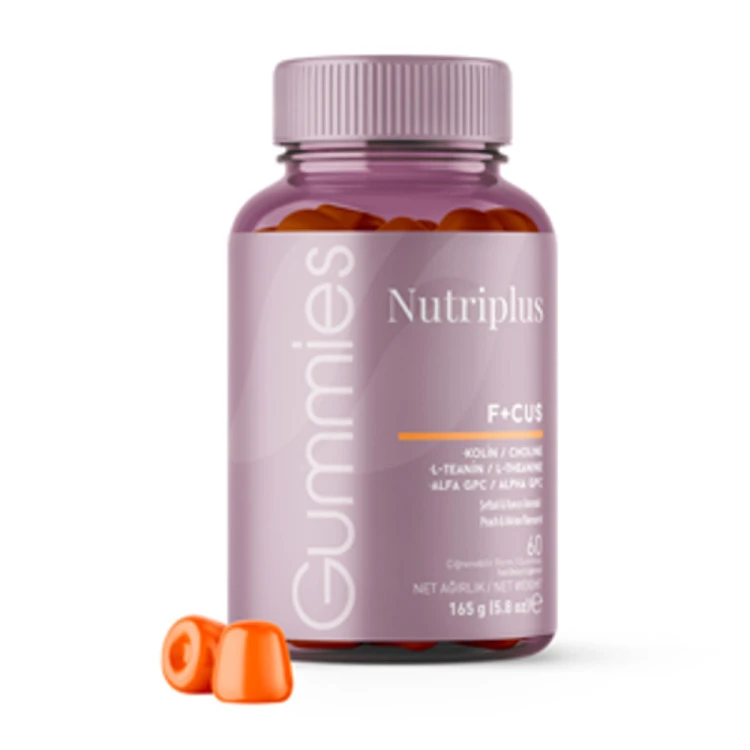 image of Nutriplus Focus Gummy Şeftali Aromalı 60 Adet