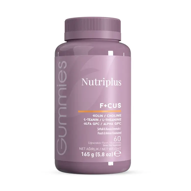 image of Nutriplus Focus Gummy Şeftali Aromalı 60 Adet