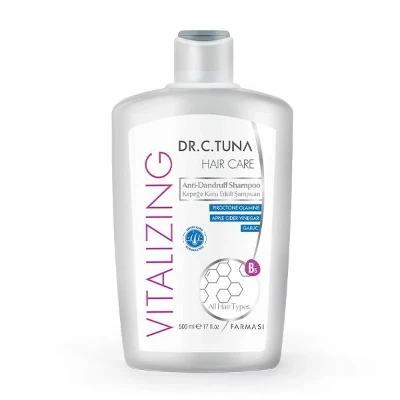 image of Dr. C. Tuna Vitalizing Kepeğe Karşı Etkili Sarımsak Özlü Şampuan 500 ml