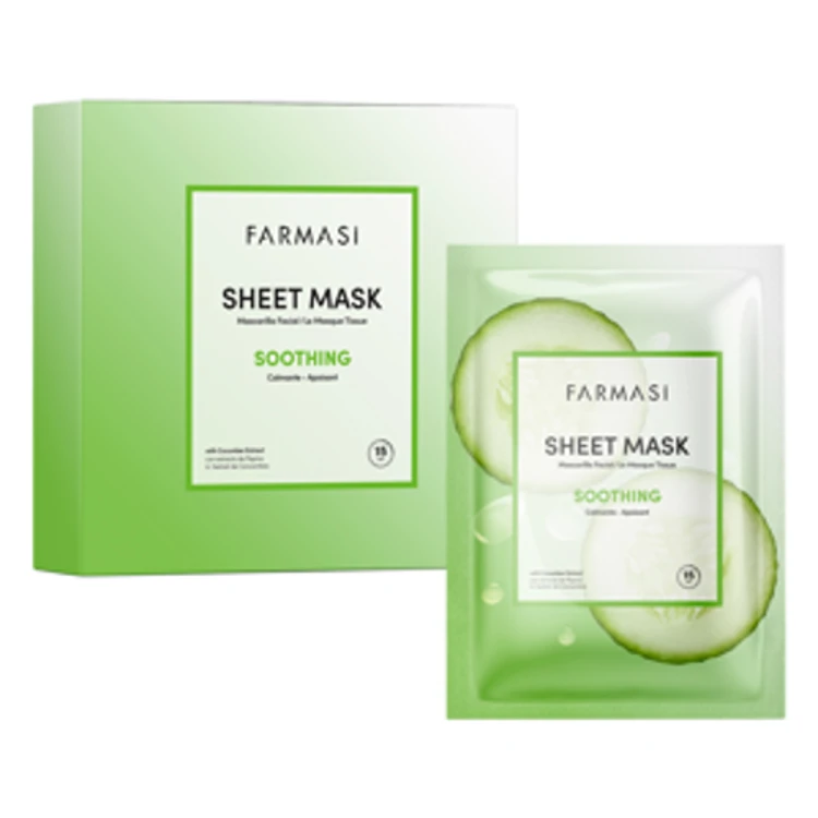 image of 5'li Soothing Salatalıklı Kağıt Maske 28 gr