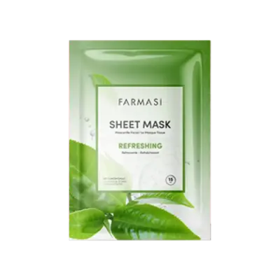 image of 5'li Refreshing Yeşil Çaylı Kağıt Maske 28 gr