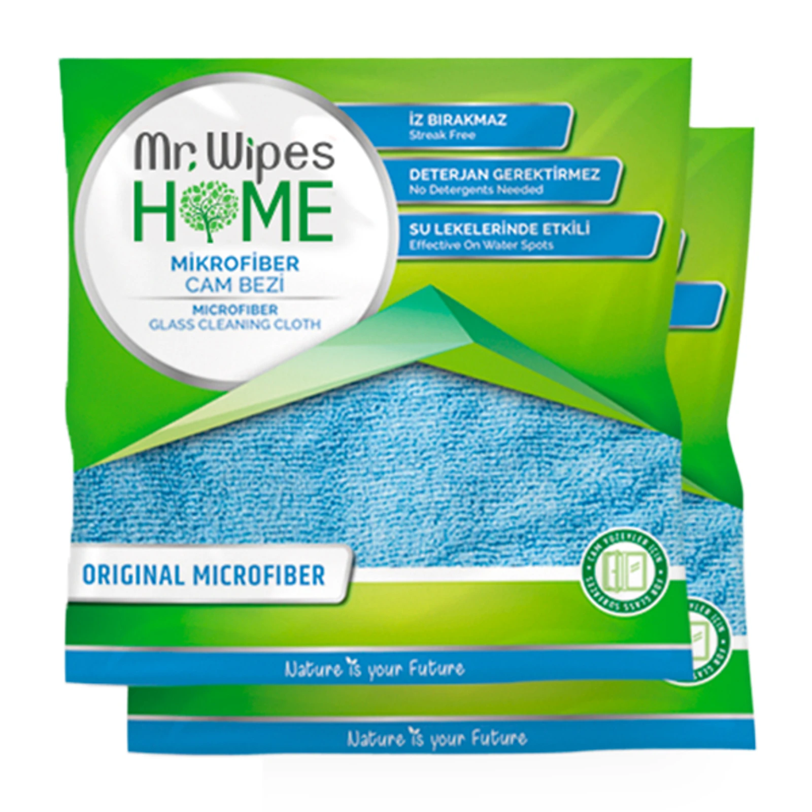 image of Mr. Wipes İkili Cam Bezi 40 x 40 cm