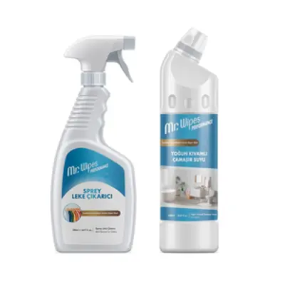image of Mr. Wipes Performans Sprey Leke Çıkarıcı & Yoğun Kıvamlı Çamaşır Suyu