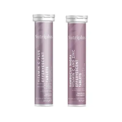 image of Nutriplus Kara Mürver 15 Efervesan Tablet & Vitamin C Efervesan Tablet 15 Adet