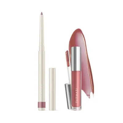 image of Renkli Dudak Dolgunlaştırıcısı 03 Lover 8 ml & Dudak Kalemi 01 Cool Mauve
