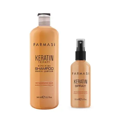 image of Keratin Therapy Onarıcı Şampuan 360 ml & Sprey 115ml